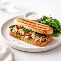 Slow Cooker Tuscan Chicken Panini