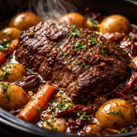 Slow Cooker Tuscan Pot Roast