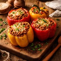 Slow Roasted Stuffed Capsicum