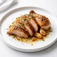 Slow Roasted Two Temp Garlic Chicken
