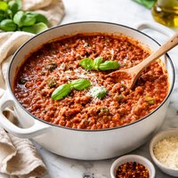 Slow Simmered Spaghetti Sauce