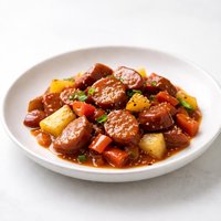 Slow Simmered Sweet and Sour Kielbasa