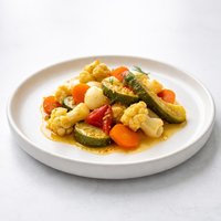 Small Batch Mixed Vegetable Mustard Pickles