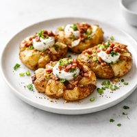 Smashed Loaded Potatoes Low Fat