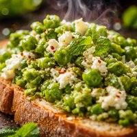 Smashed Peas and Ricotta