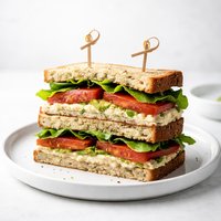 Smashed White Bean and Avocado Club