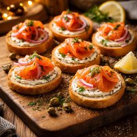 Smoke Salmon Rounds