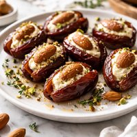 Smoked Almond Stuffed Dates