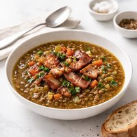Smoked Bacon and Lentil Soup