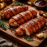 Smoked Bacon Wrapped Chicken Breasts