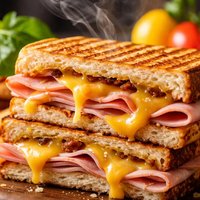 Smoked Cheddar Ham Panini
