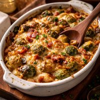 Smoked Gouda Brussels Sprouts Gratin