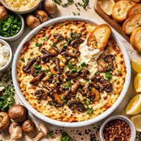 Smoked Gouda Wild Mushroom Dip