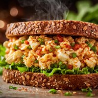 Smoked Paprika Egg Salad Sandwich on Whole Grain