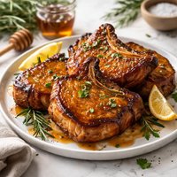 Smoked Pork Chops with Maple Glaze