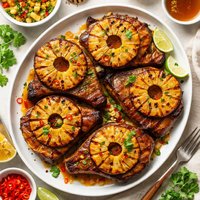 Smoked Pork Chops with Pineapple
