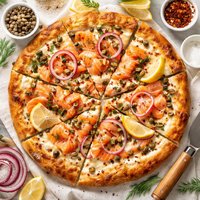 Smoked Salmon and Caper Pizza