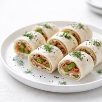 Smoked Salmon Asparagus Pinwheels Party Sandwiches
