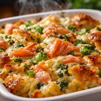 Smoked Salmon Breakfast Casserole Strata