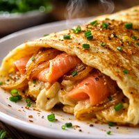 Smoked Salmon Caramelized Onion Omelet 13