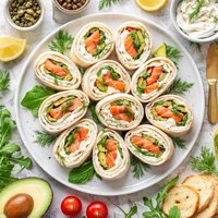 Smoked Salmon Cream Cheese Roll