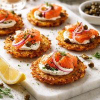 Smoked Salmon Latkes