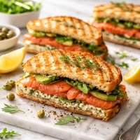 Smoked Salmon Paninis