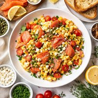 Smoked Salmon Scramble