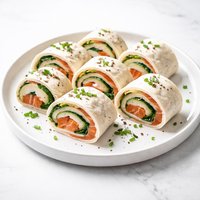 Smoked Salmon Wraps Pinwheels