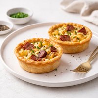 Smoked Sausage and Potato Quiches