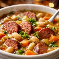 Smoked Sausage and White Bean Soup