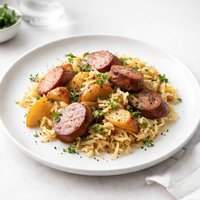 Smoked Sausage Apples and Sauerkraut