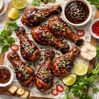 Smoked Spicy Teriyaki Drumsticks