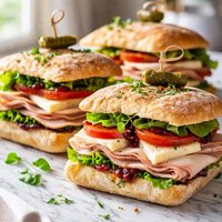 Smoked Turkey and Brie Sandwiches