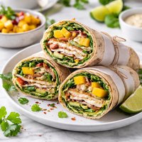 Smoked Turkey and Mango Wrap