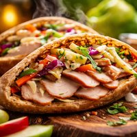 Smoked Turkey Pockets with Apple Slaw