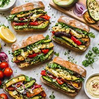 Smoked Vegetable Sandwiches