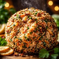 Smokey Salmon Cheddar Cheese Ball