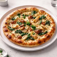 Smokey Spinach and Artichoke Blonde Pizza