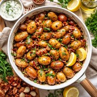 Smoking Ruby Gold Baby Potatoes