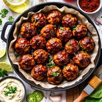 Smoky Beer Chicken Balls