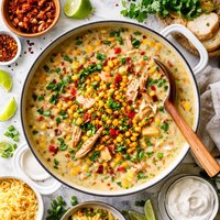 Smoky Roasted Chicken and Corn Chowder