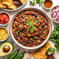 Smoky Salt Free Black Bean Dip