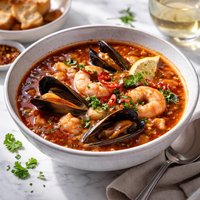 Smoky Tomato and Seafood Soup