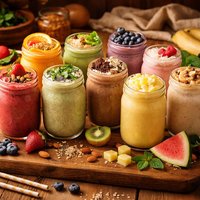 Smoothies with 10 Different Variations