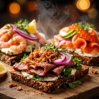 Smorgasbord or Smorrebrod Denmark