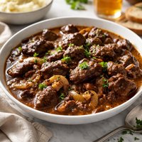 Smothered Beef in Beer