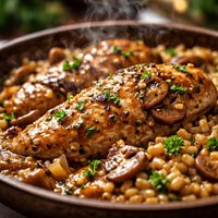 Smothered Chicken with Barley