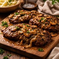 Smothered Steak with Mushroom Gravy