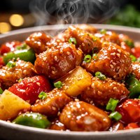 Smothered Sweet and Sour Chicken